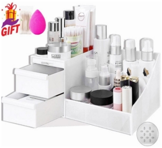 ZEUOPQ Kosmetikbox Kosmetik-Aufbewahrungsbox Kosmetik-Aufbewahrungsbox mit Schubladen, Multifunktionaler Organizer aus Kunststoff für Arbeitsplatte