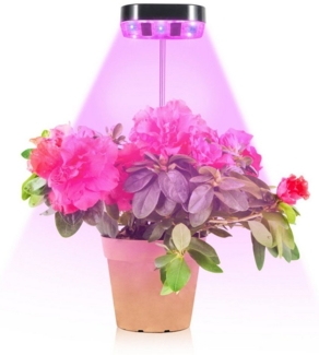 Sunicol Pflanzenlampe LED Vollspektrum, 1/2/4 Köpfe Grow Lampe mit Zeitschaltuhr, 3/6/12 Std, für Zimmerpflanzen, 3 Lichter Modi und 5 Helligkeitsstufen, USB