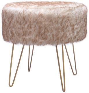Hocker Mio 110 Weiß / Braun