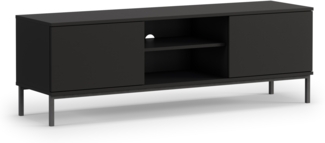 AX LIVING Lowboard TV „Queba QT05“ – 150 cm Breite, Modern in Schwarz