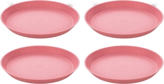 KOZIOL Kunststoffteller CONNECT PLATE, (4 St), 100% recycelbar,100% made in Germany, Ø 20,5 cm
