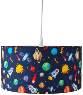 niermann LED Pendelleuchte, Dimmfunktion, LED wechselbar, Über Schalter in 3 Stufen dimmbar, Warmweiß, Coole Dino Hänge-Lampe einflammig für Junge & Mädchen, Schirm Ø 35cm