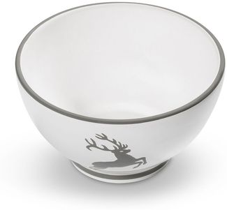 Gmundner Keramik Grauer Hirsch Müslischale groß (Ø 14cm)