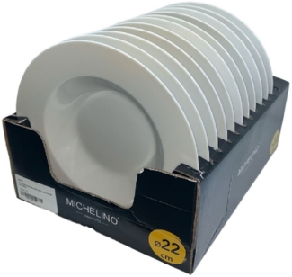 MICHELINO Hochwertige Teller für den perfekten Tisch: Stilvoll und funktional Tiefer Menüteller 3 Stück