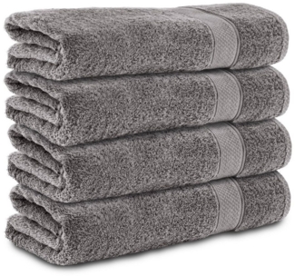 Komfortec Badetücher 100% Baumwolle, 470 g/m², Frottee (4-St), Handtücher 70x140 cm Set, Weich