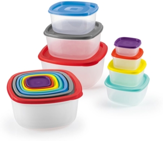 GOURMETmaxx Frischhaltedosen 28-tlg. mehrfarbig inkl. Deckel