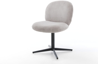 Drehstuhl Nube-Flex Cord Silbergrau Fußkreuz Schwarz 360° drehbar Taschenfederkern