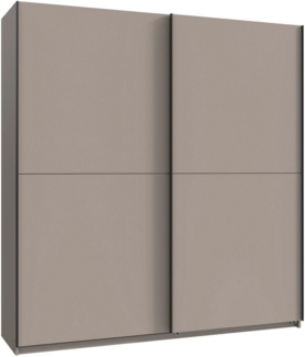 Wimex Kleiderschrank Mugano, B/T/H 135 oder 180/65/198cm, Made in Germany (wähle Deine Ausstattung: Basic oder Premium) 2 Schwebetüren mit oder ohne Spiegel, Metallgriffe