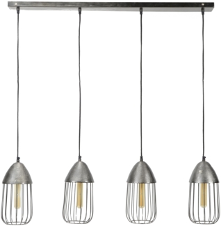 Hängeleuchte Pendelleuchte ANISSA 4-flammig Farbton Black Nickel