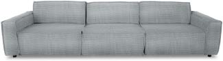 Sofa SANSIBAR 3 Sitzer KARLSHAM BHT 314 x 76 x 101 cm grau Couch Einzelsofa Zweier Dreier Sitzer