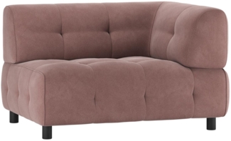 Modulsofa Louis aus gewebten Stoff Rechts, Rosa