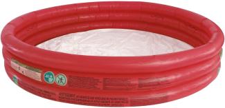 BESTWAY Planschbecken 3 Ring rot Kinder Baby Pool 152x30 cm