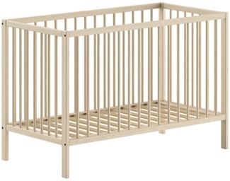 Babybett >Dino< in Buche Natur, Massivholz - 124,4 x 84,4 x 65,4 cm (BxHxT)