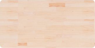 vidaXL Waschtischplatte 100x50x1,5 cm Massivholz Unbehandelt 342925