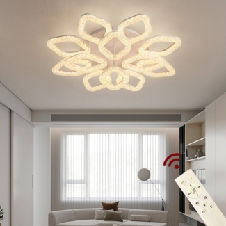 Euroton LED Deckenleuchte LED Deckenlampe XL DL Fernbedienung Lichtfarbe/Helligkeit einstellbar, LED fest integriert, mit Fernbedienung kaltweiß-neutalweiß -warmweiß, 7000k-3000k stufenlos einstellbar, mit Fernbedienung steuerbar