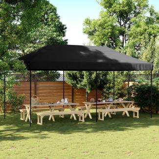 vidaXL Partyzelt Faltbar Pop-Up Schwarz 580x292x315 cm 4004942
