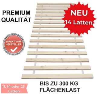 HELO Rolllattenrost Lattenrost Rollrost Holzlatten Bettrost Latten 23 Latten 70x200 cm ( Premium B1 )