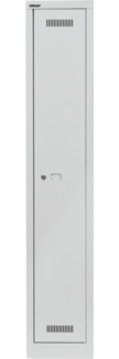 Bisley MonoBloc™ Garderobenschrank, 1 Abteil, 1 Fach, Farbe lichtgrau