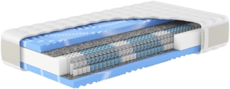 Hn8 Taschenfederkern-Matratze "XXL Gelstar T-1000", H2, 120 x 200 cm, Höhe: ca. 25 cm