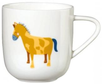 ASA Selection coppa kids Henkelbecher Western Horse Wiebke, Becher, Tasse, Teetasse, Fine Bone China, Weiß, 250 ml, 38065314