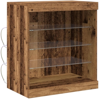 vidaXL LED-Sideboard Altholz 60,5 x 37 x 67 cm Holzwerkstoff 863042