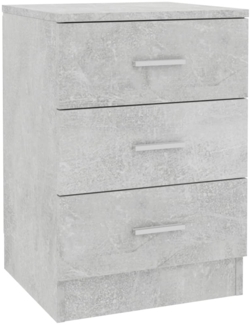 vidaXL Nachttisch Betongrau 38x35x56 cm Holzwerkstoff 800458