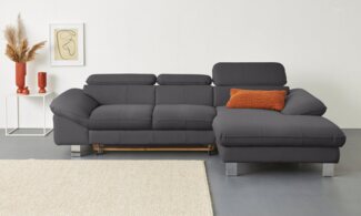 COTTA Ecksofa Driver L-Form, mit Kopfteilverstellung, wahlweise mit Bettfunktion und Bettkasten