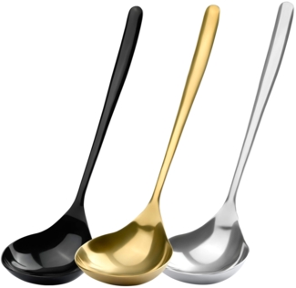 Schöpflöffel, Edelstahl, silber