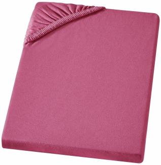 Carpe Sonno Feinjersey Bettlaken aus 100% Baumwolle, Pink, 180-200 x 200 cm