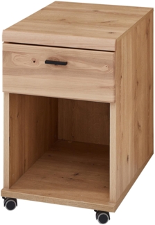 Rollcontainer Sonos, Holz, Holzwerkstoff, Kunststoff, Metall, Holzfarben, 44 x 67 x 58 cm