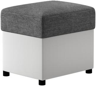 Pouf R2, Fußhocker, Dunkelgrau