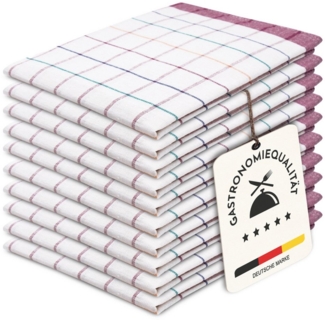 ZOLLNER Geschirrtuch, (Spar-Set, 10-tlg), 50x70 cm, 100% Baumwolle, vom Hotelwäschespezialisten