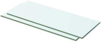 vidaXL Regalböden 2 Stk. Glas Transparent 50x15 cm 3051558