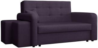 Schlafsofa Viva Home II, Nische für Hocker auf der linken Seite, Farbe: Enjoy 15