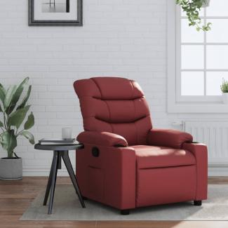 vidaXL Relaxsessel Weinrot Kunstleder 374137