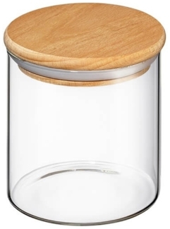 Vorratsglas mit Holzdeckel 600 ml