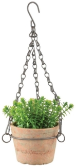 esschert design Blumenampel AT Topf hängend S Blumenampel Terracotta Garten Terrasse Pflanze Vase (1 x Hängetopf)