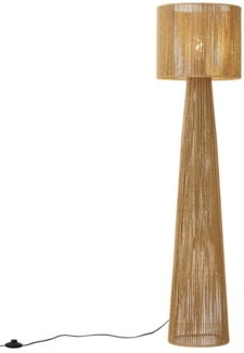 Qazqa Stehlampe Dart, ohne Leuchtmittel, E27, Naturel, Japandi, Papier, 1-flammig