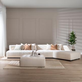 Bronx71 Ecksofa July Chenille off white rechts