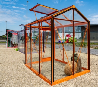 ACD Glas Gewächshaus Piccolo P03 RAL | Schwarz |