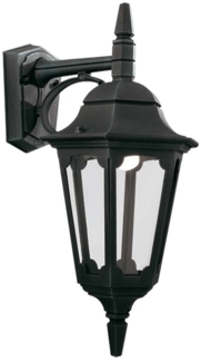 Außenleuchte, Wandlampe, Laterne, ALU-Druckguss Glas, H 48 cm