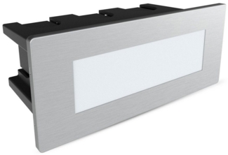 SSC-LUXon LED Wandleuchte Piko-S LED Wandeinbauleuchte aussen IP65 Treppenleuchte Edelstahl, Warmweiß