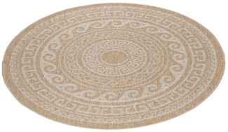 Ayyildiz Teppiche Outdoorteppich COMILLA 0887, rund, Höhe: 5 mm, Pflegeleicht / Strapazierfähig / In- und Outdoor geeignet