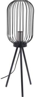 Metall-Dreibein Lampe, 36 cm, schwarz - Home Styling Collection