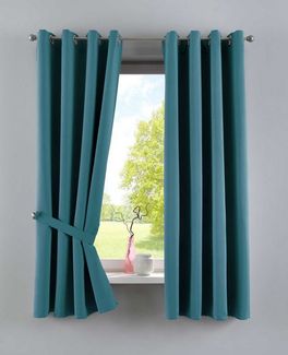 Gardinenbox Verdunkelungsvorhang (2 St), Ösen, verdunkelnd, Polyester, »NewYork« Thermo-Gardinen Blackout 201920600-2