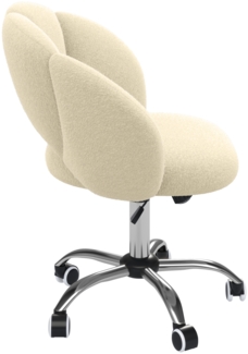 Bellamio 'Meli' Wolkenstuhl, beige, Bürostuhl höhenverstellbar & drehbar, bis 140 kg, Schmink- & Schreibtischstuhl