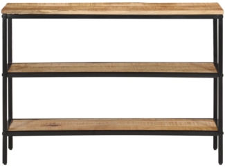 vidaXL Konsolentisch 100x35x70 cm Raues Massivholz Mango 374073