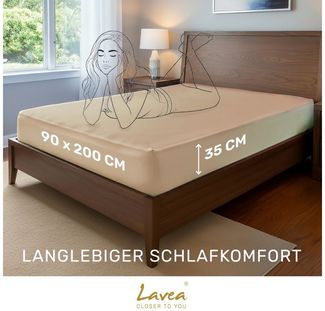 Lavea Spannbettlaken Bettlaken, Spannlaken Mikrofaser, 180x200cm, 200x200cm, (2 Stück), kühlend & atmungsaktiv, schnelltrocknend, weich, pflegeleicht