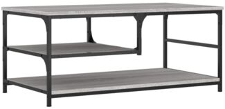 Couchtisch, Sofatisch Grau Sonoma 90x49x40 cm Holzwerkstoff