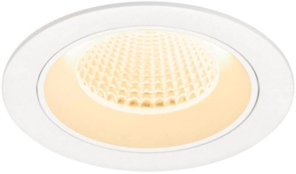 SLV NUMINOS® M, Deckeneinbauleuchte, 3000 K, 40°, IP20, rund, weiß - Downlights